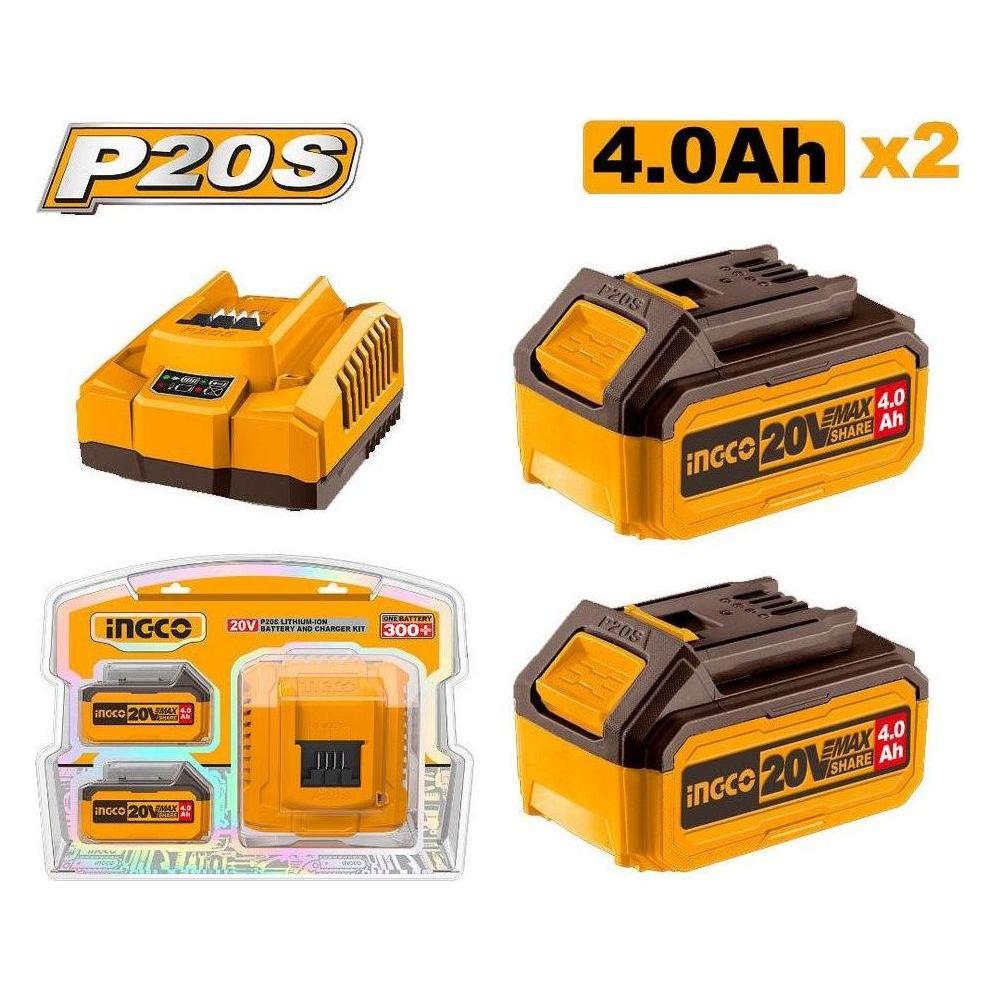 Ingco FBCPK1424 P20S Li-Ion Battery And Charger Kit - KHM Megatools Corp. Ingco FBCPK1424 P20S Li-Ion Battery And Charger Kit - KHM Megatools Corp.
